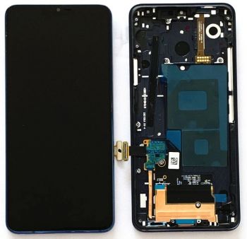 Дисплей LG G7 G710, G710EM ThinQ DS с сенсором (тачскрином) черный с рамкой Оригинал