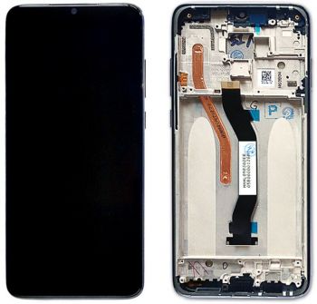 Дисплей Xiaomi Redmi Note 8 Pro M1906G7I, M1906G7G с сенсором (тачскрином) черный с рамкой