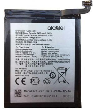 Аккумулятор (батарея) Alcatel 5080X, 5080Q, 5080A Shine Lite TLp024C1, TLP024CJ, TLP024CC 2460mAh Оригинал