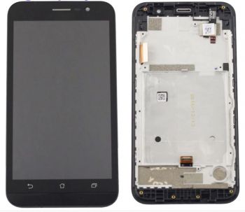 Дисплей Asus ZB500KG ZenFone Go X00BD с сенсором (тачскрином) черный с рамкой
