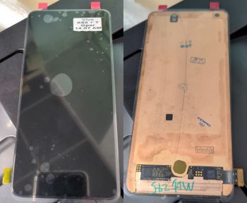 Дисплей Vivo X50 2004 с сенсором (тачскрином) черный Оригинал