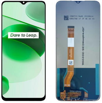 Дисплей Realme C35 RMX3511 с сенсором (тачскрином) черный Оригинал