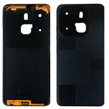 Задняя крышка корпуса Tecno Pop 7 BF6 черная Оригинал