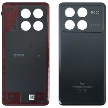 Задняя крышка корпуса Xiaomi Poco X6 Pro 5G 2311DRK48G, 2311DRK48I черная Оригинал