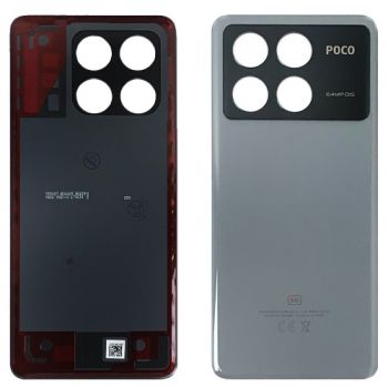 Задняя крышка корпуса Xiaomi Poco X6 Pro 5G 2311DRK48G, 2311DRK48I серая Оригинал