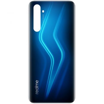 Задняя крышка корпуса Realme 6 Pro RMX2061 синяя Оригинал