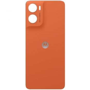 Задняя крышка корпуса Motorola XT2535, XT2535-3, XT2535-14 Moto G06. XT2535-13 Moto G06 Power оранжевая Оригинал