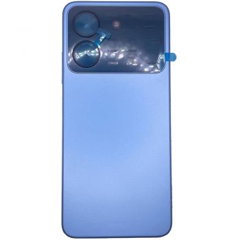 Задняя крышка корпуса ZTE Blade A54 голубая Оригинал