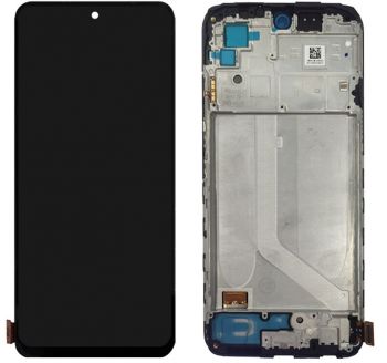 Дисплей Xiaomi Redmi Note 10 Pro M2101K6G. Redmi Note 10 Pro Max M2101K6I с сенсором (тачскрином) черный с рамкой Оригинал