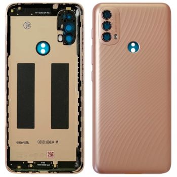 Задняя крышка корпуса Motorola XT2159, XT2159-3, XT2159-9 Moto E40 золотая Оригинал