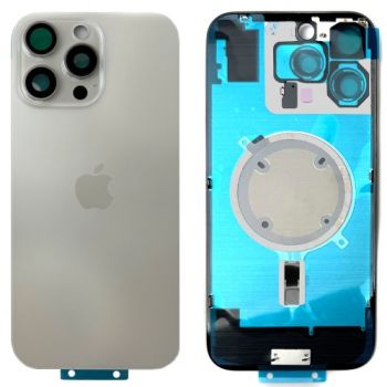 Задняя крышка корпуса Apple iPhone 16 Pro Max A3296, A3084, A3295, A3297 белая