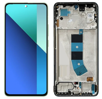 Дисплей Xiaomi Redmi Note 13 4G 23129RAA4G с сенсором (тачскрином) черный с рамкой Оригинал
