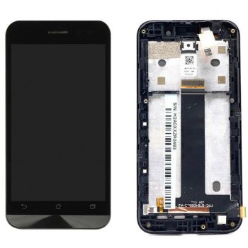 Дисплей (LCD) Asus ZenFone Go (ZB452KG) с сенсором чёрный + рамка Оригинал