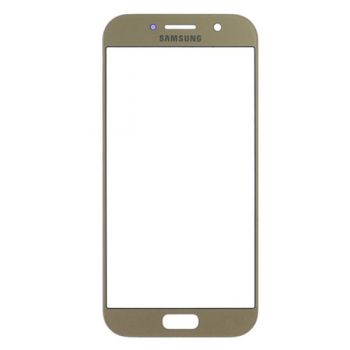 Стекло сенсорного экрана Samsung A520F Galaxy A5 (2017), золотое + OCA пленка Оригинал