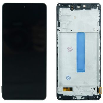 Дисплей Samsung M526 (SM-M526B, SM-M526B/DS) Galaxy M52 5G с сенсором чёрный с рамкой OLED