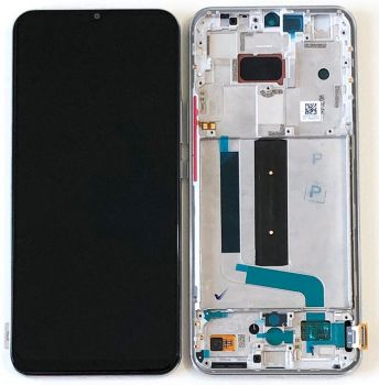 Дисплей Xiaomi Mi10 Lite 5G M2002J9E с сенсором (тачскрином) черный с рамкой Оригинал