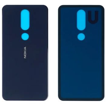 Задняя крышка корпуса Nokia 6.1 Plus Dual Sim (Nokia X6) TA-1083, TA-1099, TA-1103 синяя Оригинал