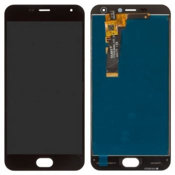 Дисплей (LCD) Meizu M2, M2 mini (M578) с сенсором чёрный большая 6x6 mm