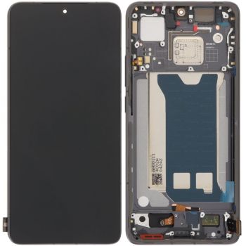 Дисплей Xiaomi Poco F7 Pro 24117RK2CG с сенсором (тачскрином) черный с рамкой Оригинал