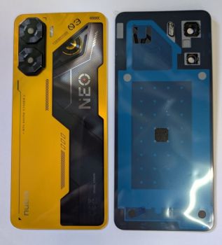 Задняя крышка корпуса ZTE Nubia Neo 3 Z2461, Z2464N желтая Оригинал