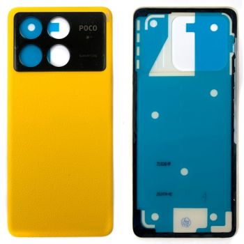 Задняя крышка корпуса Xiaomi Poco X6 Pro 5G 2311DRK48G, 2311DRK48I желтая Оригинал