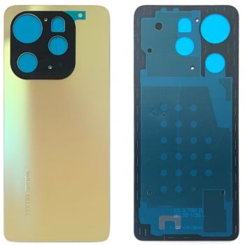 Задняя крышка корпуса Tecno Spark 20 Pro KJ6 золотая Оригинал