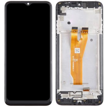 Дисплей ZTE Blade A53 с сенсором (тачскрином) черный с рамкой Оригинал