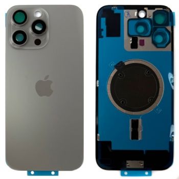 Задняя крышка корпуса Apple iPhone 16 Pro Max A3296, A3084, A3295, A3297 серая