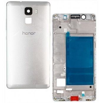 Задняя крышка корпуса Huawei Honor 7 PLK-L01, PLK-AL10, PLK-UL00, PLK-TL01H серебристая Оригинал Задняя крышка корпуса Huawei Honor 7 PLK-L01, PLK-AL10, PLK-UL00, PLK-TL01H серебристая Оригинал