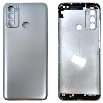 Задняя крышка корпуса Motorola XT2135, XT2135-2 Moto G60 PANB0001IN, PANB0013IN серебристая Оригинал