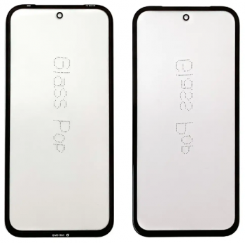 Стекло сенсорного экрана Google Pixel 8a GKV4X, G6GPR, G8HHN, G576D черное Оригинал