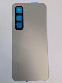 Задняя крышка корпуса Infinix Hot 60i 4G X6728, X6728B серебристая Оригинал