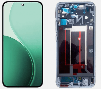 Дисплей Oppo Reno 14 5G CPH2737, PLA110 с сенсором (тачскрином) черный с рамкой Оригинал
