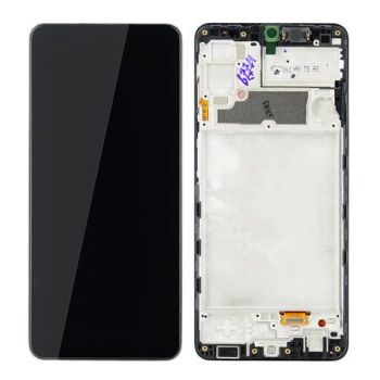Дисплей Samsung A225 (SM-A225F, SM-A225F/DS) Galaxy A22 с сенсором (тачскрином) черный с рамкой Оригинал