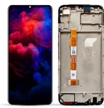 Дисплей Vivo Y20 V2029. Vivo Y20i V2027. Vivo Y20s. Vivo Y20 2021 V2043 с сенсором (тачскрином) черный с рамкой Оригинал