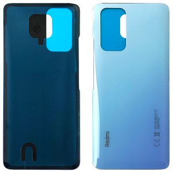 Задняя крышка корпуса Xiaomi Redmi Note 10 Pro M2101K6G, M2101K6R голубая