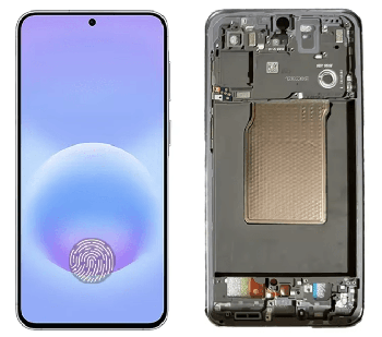 Дисплей Samsung A576 (SM-A576B, SM-A576B/DS) Galaxy A57 с сенсором (тачскрином) черный с рамкой Оригинал