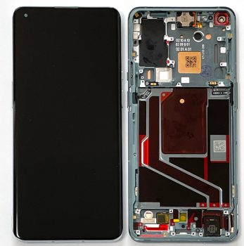 Дисплей OnePlus 9 Pro LE2123, LE2121, LE2125, LE2120, LE2127 с сенсором (тачскрином) черный с рамкой Оригинал