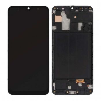 Дисплей Samsung A305 (SM-A305F) Galaxy A30 2019 с сенсором (тачскрином) черный с рамкой OLED
