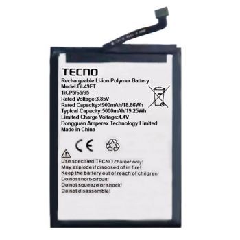 Аккумулятор (батарея) Tecno Spark 8C KG5k, KG5j, KG5n BL-49FT 5000mAh Оригинал
