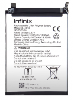 Аккумулятор (батарея) Infinix Note 30 Pro X678B. Infinix Note 30 VIP X6710 BL-49PX 5000mAh Оригинал