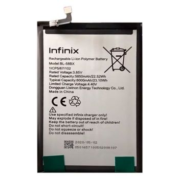 Аккумулятор (батарея) Infinix Hot 10s X689B, X689D BL-58BX 6000mAh Оригинал