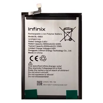 Аккумулятор (батарея) Infinix Hot 10 Play X688C. Infinix Hot 11 Play X688B BL-58BX 6000mAh Оригинал