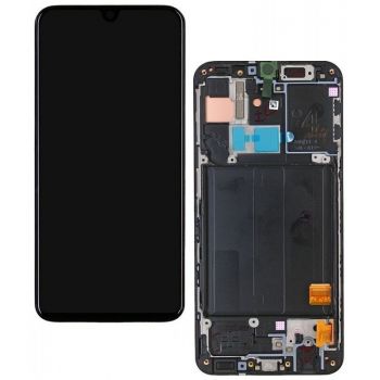 Дисплей Samsung A405 (SM-A405F) Galaxy A40 2019 с сенсором (тачскрином) черный с рамкой Оригинал