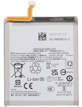 Аккумулятор (батарея) Samsung S936 (SM-S936B, SM-S936B/DS) Galaxy S25 Plus EB-BS936ABY 4900mAh Оригинал