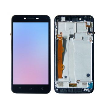 Дисплей Lenovo A6020a40 Vibe K5 с сенсором (тачскрином) черный с рамкой Оригинал