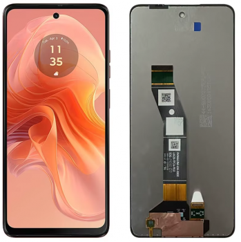 Дисплей Motorola XT2421, XT2421-8 Moto G04s с сенсором (тачскрином) черный Оригинал