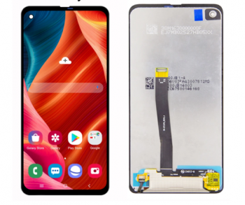 Дисплей Samsung G715 (SM-G715F, SM-G715FN/DS) Galaxy Xcover Pro с сенсором (тачскрином) черный Оригинал
