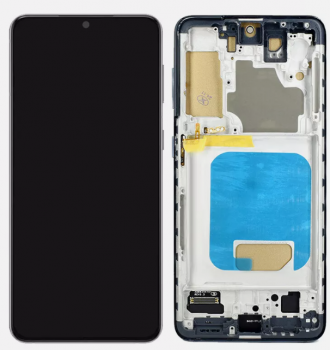 Дисплей Samsung G991 (SM-G991B, SM-G991B/DS) Galaxy S21 5G с сенсором (тачскрином) черный с рамкой TFT