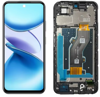 Дисплей Infinix Smart 9 X6532 с сенсором (тачскрином) черный с рамкой Оригинал